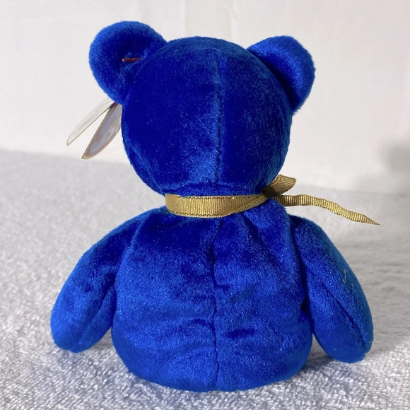 Vintage Ty Beanie Baby Blue Unity Bear Bear - Picture 5 of 13